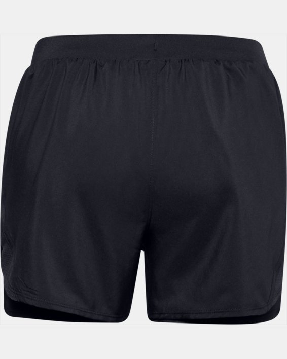 Women's UA Fly-By 2.0 2-in-1 Shorts, Black, pdpMainDesktop image number 6